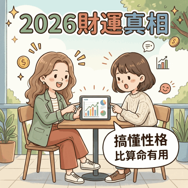 2026 財運 測驗 分析火馬年 MBTI 金錢性格與理財策略示意圖