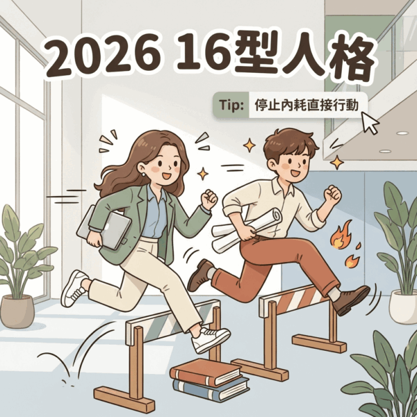 2026年16型人格流年運勢分析圖表,結合MBTI與紫微斗數的開運工具與職場策略推薦