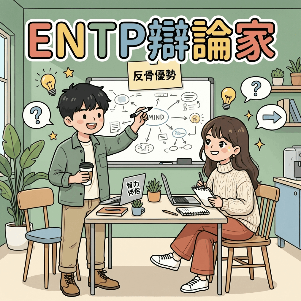 誰說ENTP辯論家只會抬槓?揭開天才與瘋子的一線之隔