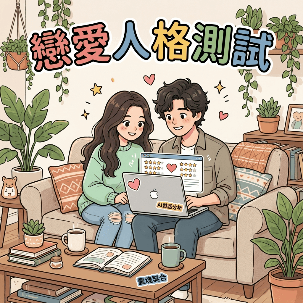 2026最準戀愛人格測試指南，包含依附關係、MBTI與AI分析，幫助情侶了解契合度。