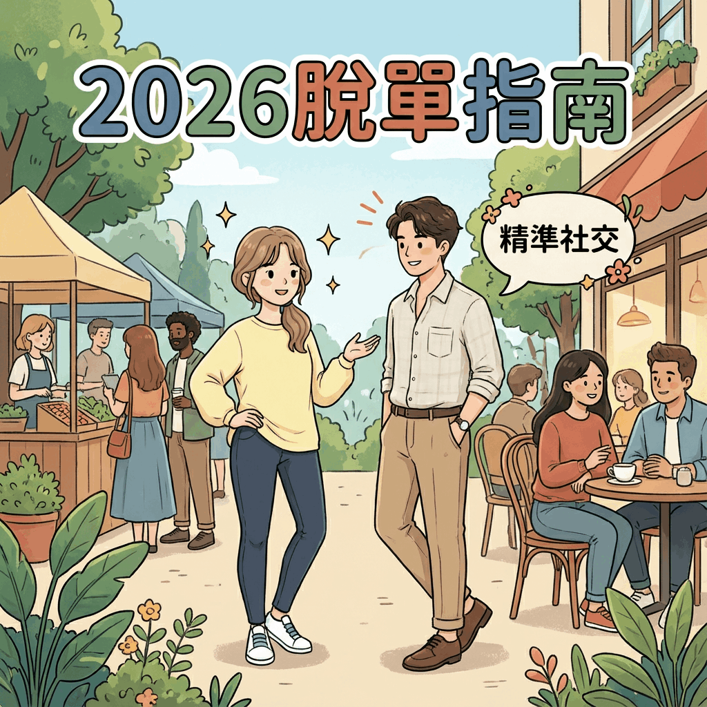 2026脫單指南包含社交活動推薦與個人形象管理技巧