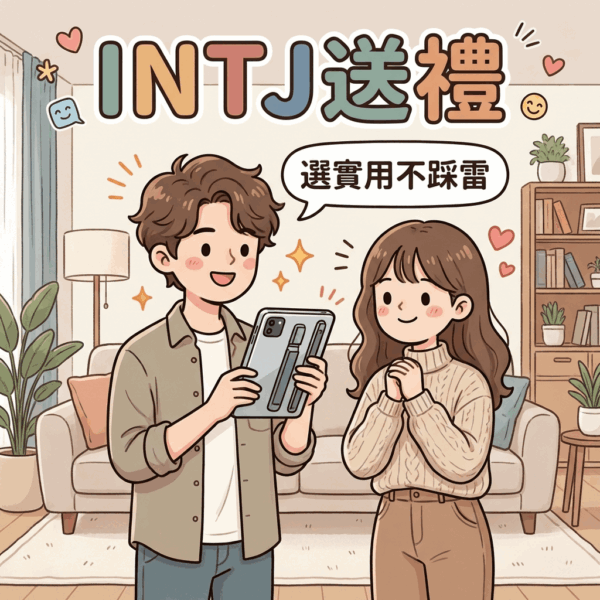 INTJ情人節禮物推薦清單,包含降噪耳機、電子書閱讀器與機械鍵盤等實用物品。