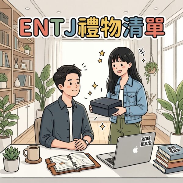 展現品味與效率的ENTJ情人節禮物推薦清單與包裝示意圖